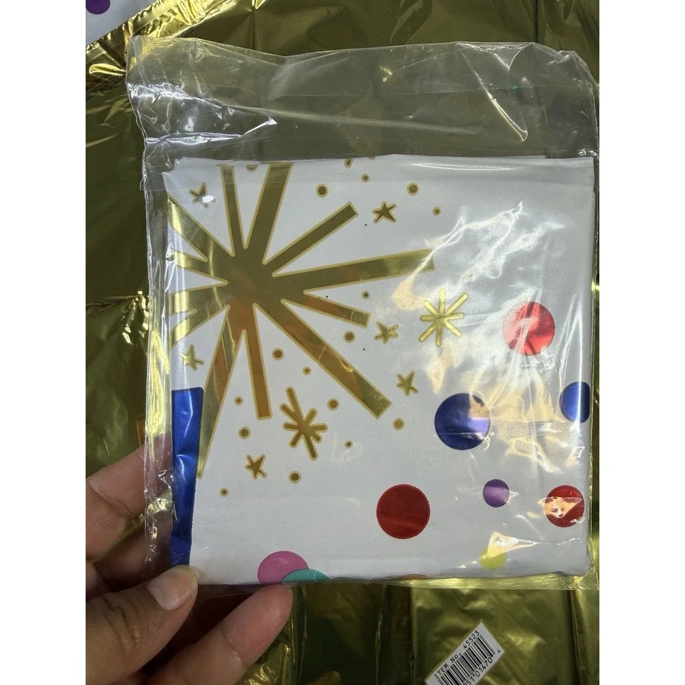 Congrats‎ Graduation Balloon Set of 5 Gold & Confetti Helium Foil Balloons